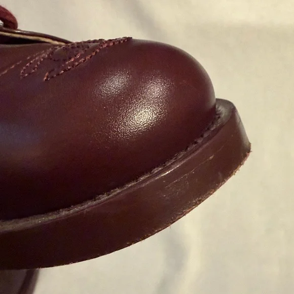 Chanel Burgundy Leather Women's Ankle Boots - Picture 12 of 16